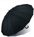 Y11 Duża Parasolka HAPPY RAIN GOLF Wiatroodporna czarny