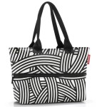 R60 Torba  POSZERZANA zakupowa Reisenthel Shopper e1 zebra  wzór 44