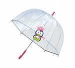 Y45 Parasol dziecięcy przeźroczysty manualny Smati  Pingwin wz.6