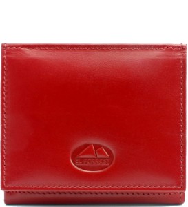 P448 Mały portfel El Forrest piekiełko RFID skóra czerwony