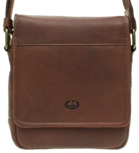 SE16 męska mała Torba El Forrest listonoszka klapa brąz