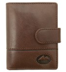 EE10 Etui skórzane karty wizytówki El Forrest RFID brąz