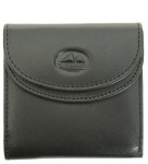 P455 Mały portfel skórzany El Forrest zatrzask czarny