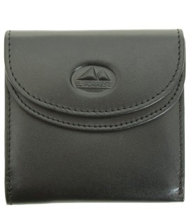 P455 Mały portfel skórzany El Forrest zatrzask czarny