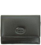 P460 Mały portfel skórzany El Forrest piekiełko czarny