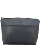 K16 Mała kosmetyczka skórzana El Forrest granatowa przeszycie