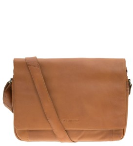MT05 Torba Sumatra skórzana na laptopa 15"  A4 jasny brąz