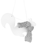 BR07 Zawieszka Rader  ceramiczna do powieszenia na choince Wiewióka