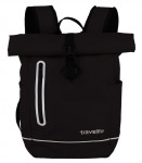 PL214 Plecak Travelite rolowany podręczny Canvas czarny