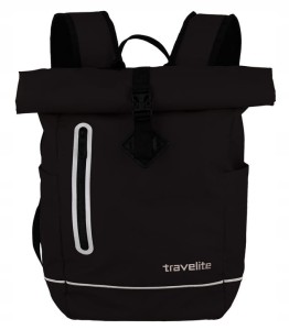 PL214 Plecak Travelite rolowany podręczny Canvas czarny