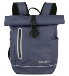 PL214 Plecak Travelite rolowany podręczny Canvas granat