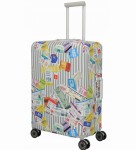 S77 Travelite Pokrowiec zabezpieczający Walizka L szary bilety