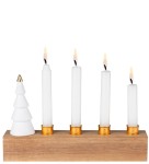 BR11 Świecznik adwentowy Rader drewno porcelana choinka dekoracja ozdoba