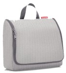 R10 Kosmetyczka toiletbag XL Reisenthel herringbone grey wzór 11