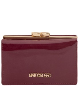 P412 Mały portfel Mato Grosso El Forrest 0579 57 bigiel bordowy lakier