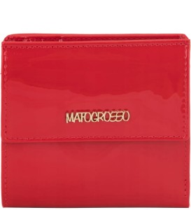 P471 Mały portfel El Forrest zatrzask Mato Grosso 0614 404 czerwony lakier