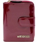 P295 Damski Portfel skórzany El forrest Mato Grosso 0820 57 bordowy lakierowany