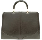 TDE03 Polska damska teczka torebka, aktówka ciemny brąz