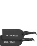 G18 Zawieszka 2 szt zestaw adresówka identyfikator na bagaż walizkę TRAVELITE czarny 2 szt