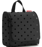 R09 Kosmetyczka toiletbag Reisenthel glossy dots black wzór 20