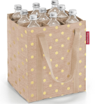 R11b Torba kosz na butelki bottlebag Reisenthel metalic dots coffee wzór 24