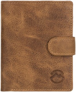 P490 Męski duży portfel pionowy zapinany El Forrest skórzany brąz 5