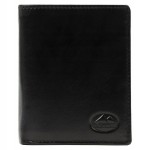 P486 Mały męski portfel skórzany El Forrest czarny 