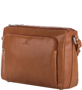 SE29 torebka listonoszka skórzana klasyczna prosta El Forrest miękka skóra brąz