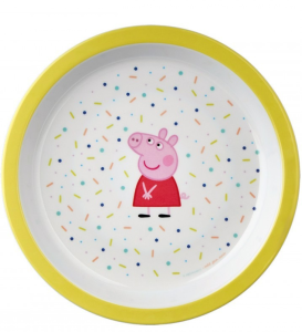 AL07 Talerz z melaminy lekki PETIT JOUR PARIS WZ.25 żółty