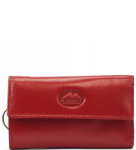 EE13 Etui na klucze i portfel 2w1 El forrest 808 480 skórzane ciemno czerwone 