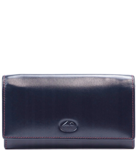 P304 Damski skórzany portfel El Forrest RFID skóra granat-czerw