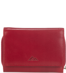 P411 Mały portfel damski El Forrest zamek rfid czerwony2 