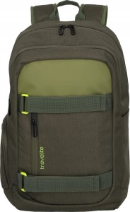 PL223 Plecak Travelite patchway bagaż dwukomorowy podręczny Canvas zielony