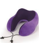 GB14 PODUSZKA PODRÓŻNA TURYSTYCZNA kołnierz ZAGŁÓWEK GABOL ECO Memory Foam fiolet