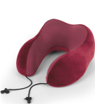 GB14 PODUSZKA PODRÓŻNA TURYSTYCZNA ZAGŁÓWEK kołnierz GABOL ECO Memory Foam czerwony