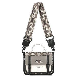 D55 torebka mała listonoszka EGO ILLUSIA psychodelic z oczami oko 2 paski wz.03