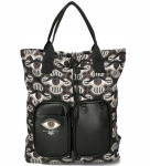 D57 EGO torebka plecak saszetka 3w1rozkładana torba turystyczna Black