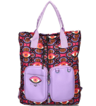 D57 EGO torebka plecak saszetka 3w1rozkładana torba turystyczna Violet