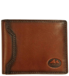 P489 Mały portfel skórzany El Forrest poziomy bez zapięcia brąz