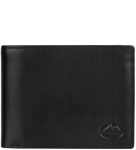 P487 poziomy portfel skórzany El Forrest mały bez zapięcia czarny