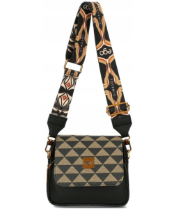 D32 Ego Insecta torebka listonoszka 2 paski z klapką  BEIGE