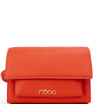 H072 Nobo torebka listonoszka wizytowa pudełkowa z klapką elegancka  coral
