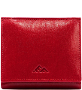 P448 Mały portfel El Forrest piekiełko RFID skóra bordo