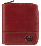 P451 męski portfel El Forrest zamykany na zamek czerwony