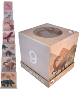 AE47 Piramida pudełka do układania dinozaury