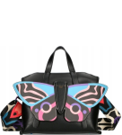 D66 Ego Chomatica torebka plecak 2w1 listonoszka kuferek z motylem i pasem wz.03