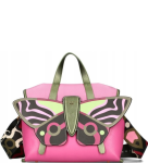 D66 Ego Chomatica torebka plecak 2w1 listonoszka kuferek z motylem i pasem wz.05