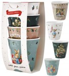 AL38 Zestaw kubków z melaminy Peter Rabbit Christmas 220ml x4 Petit Jour
