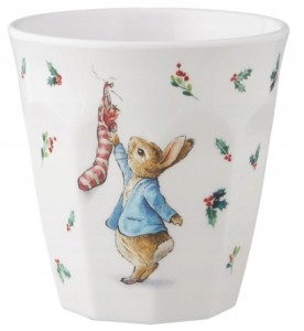 AL38 Kubkek z melaminy Peter Rabbit Christmas 220ml Petit Jour Paris święta