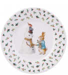 AL02 Talerz z melaminy Peter Rabbit Christmas Królik Piotruś Petit Jour